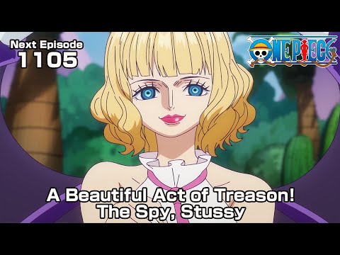 ONE PIECE episode1105Teaser &quot;A Beautiful Act of Treason! The Spy, Stussy&quot;