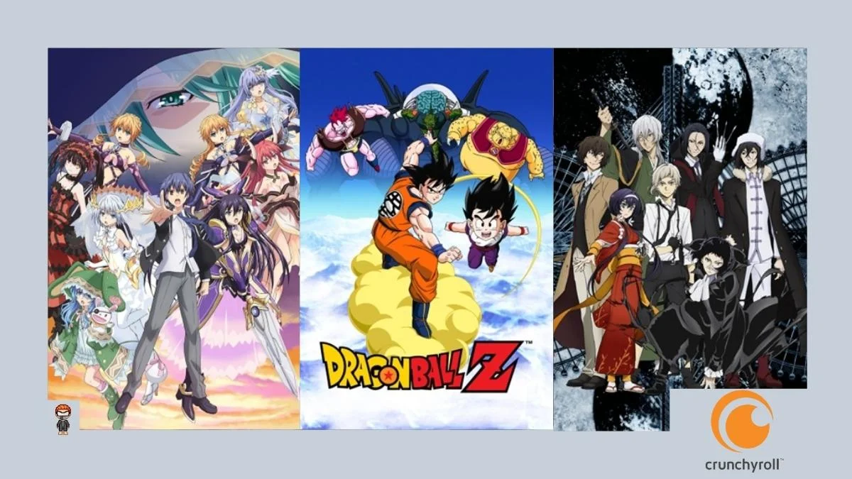 Dragon Ball Z, Haikyu, Date A Live e Bungo Stray Dogs crunchyroll dublagens