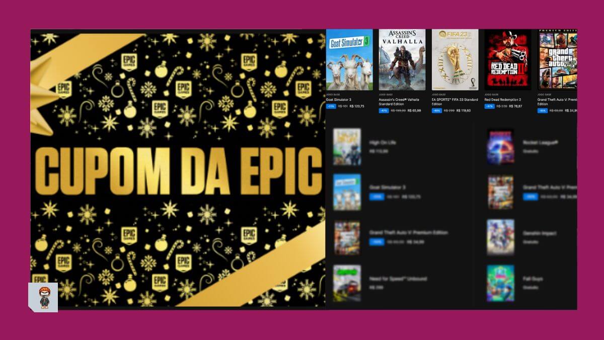 Cupom Epic  Ganhe 25% de desconto na Epic Games Store