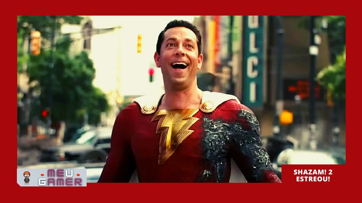 Zachary Levi vem com tudo em Shazam! 2;