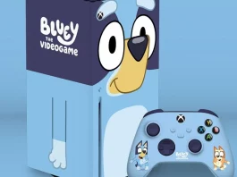 Bluey e o seu console temático para Xbox Series X