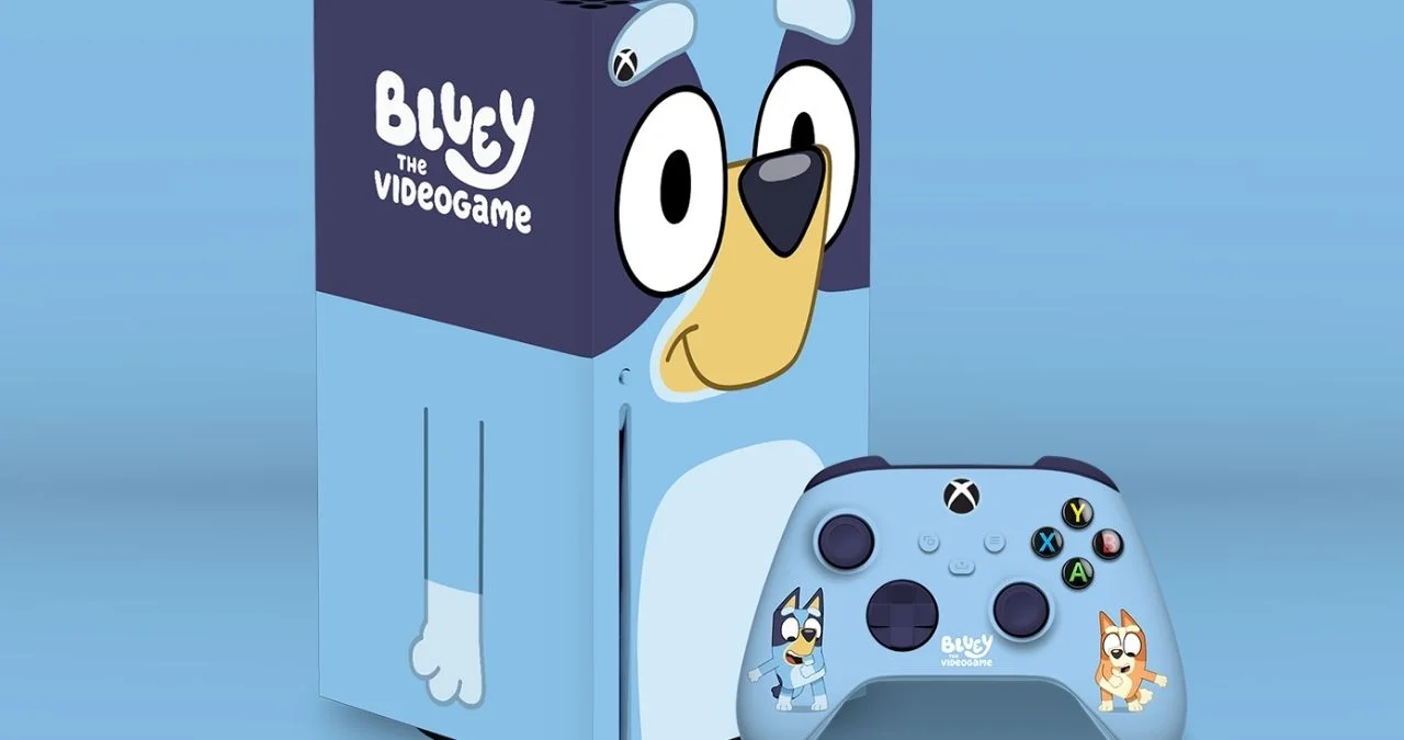 Bluey e o seu console temático para Xbox Series X