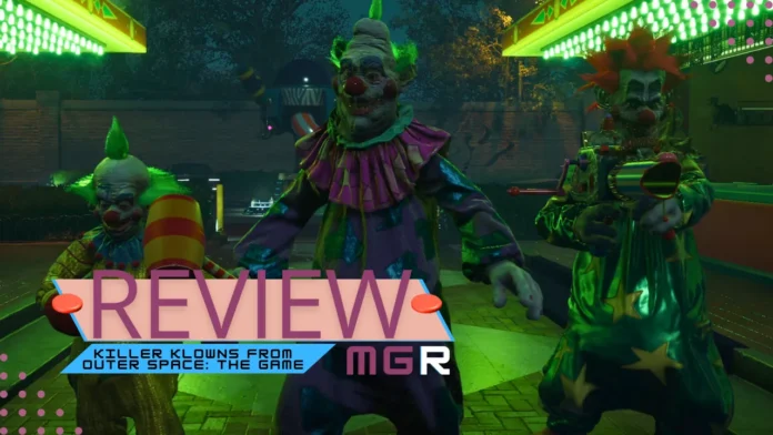 Análise de Killer Klowns from Outer Space: The Game, jogo multiplayer inspirado nos filmes trash de terror dos anos 80.