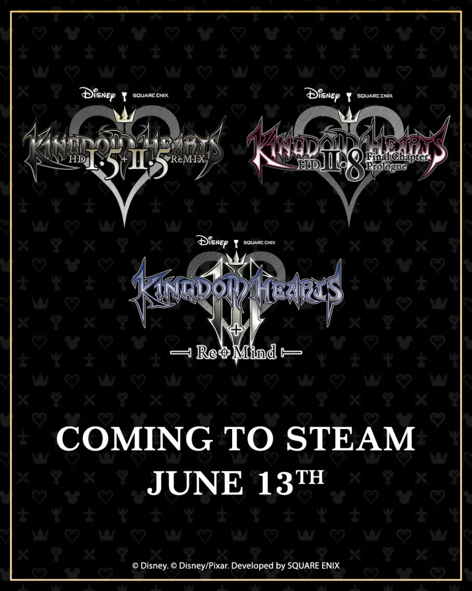 kingdom hearts coletanea jogos steam junho 2024