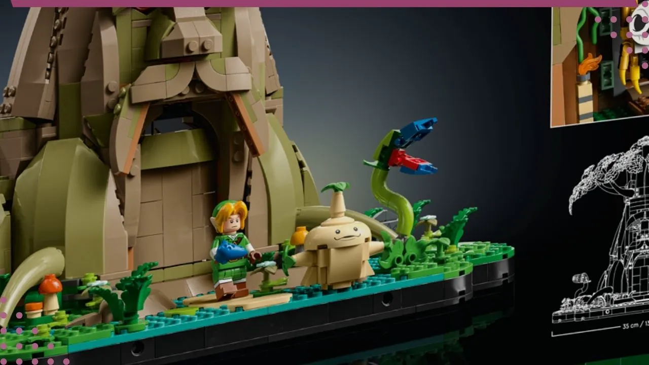 Nintendo revela LEGO ZELDA Great Deku Tree 2 em 1 de blocos de montar.