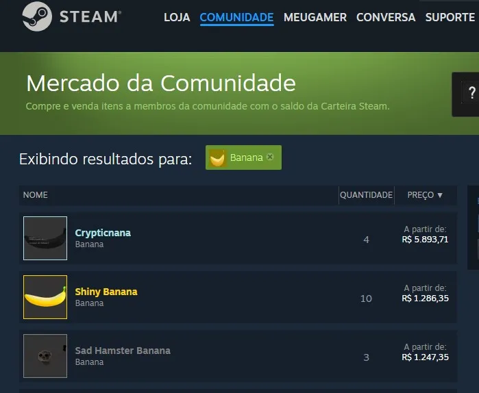 banana marketplace comunidade steam 2024