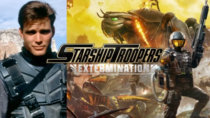 Imagem de Casper Van Dien no anunciado em Starship Troopers: Extermination