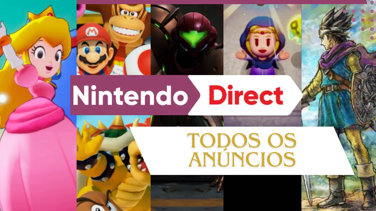 Anúncios do Nintendo Direct de junho de 2024.