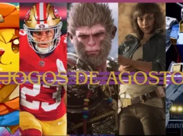 Os sete principais lançamentos de jogos em agosto de 2024, destacando Black Myth Wukong, Star Wars Outlaws e mais