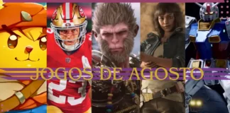 Os sete principais lançamentos de jogos em agosto de 2024, destacando Black Myth Wukong, Star Wars Outlaws e mais