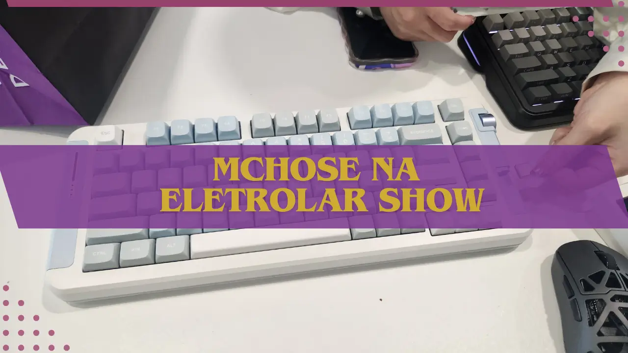 Mchose leva linha gamer para Eletrolar Show 2024