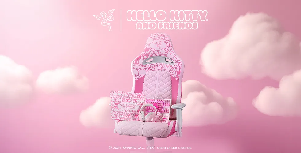 razer sanrio hello kitty cadeira gamer