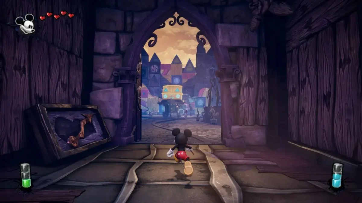 Disney Epic Mickey: Rebrushed cenário