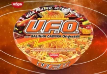 Nissin lança Yakissoba UFO sabor Galinha Caipira, ideal para gamers