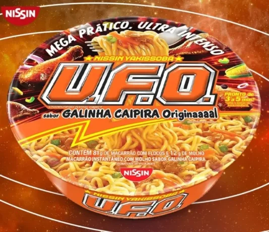 Nissin lança Yakissoba UFO sabor Galinha Caipira, ideal para gamers