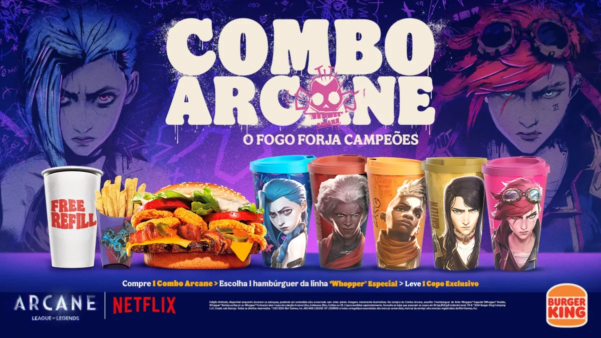 combo arcane temporada 2 burger king