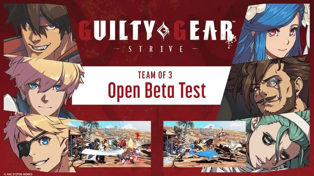 guilty gear strive imagem jogo teste modo 3vs3