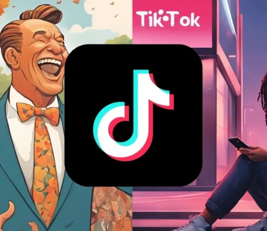 Celular com mensagem de bloqueio do TikTok após banimento nos EUA