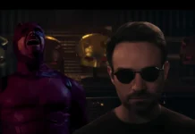 "Demolidor: Renascido" a imagem exibe Matt Murdock e seu alter-ego demolidor