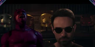 "Demolidor: Renascido" a imagem exibe Matt Murdock e seu alter-ego demolidor